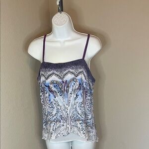 White House Black Market Multicolor Patterned Camisole